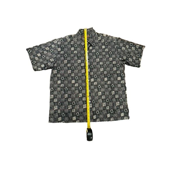 Tori Richards, Hawaii Shirt, Lawn Leaf Pattern Button Up,Size XL,Tropical - Picture 4 of 7